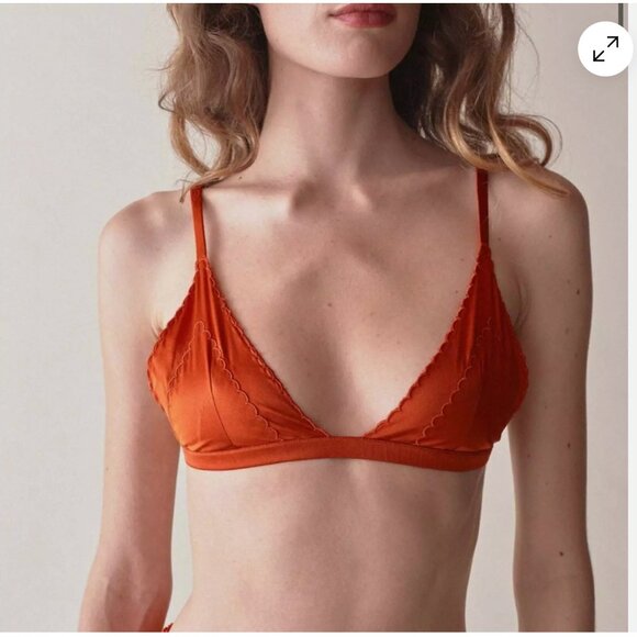 Doen Other - Doen XS Lucie Bralette Redbud NWT